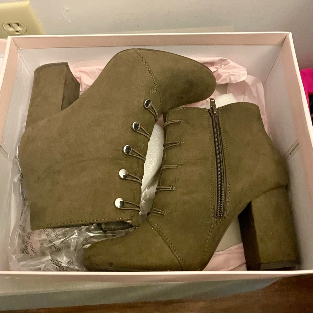 Olive Booties